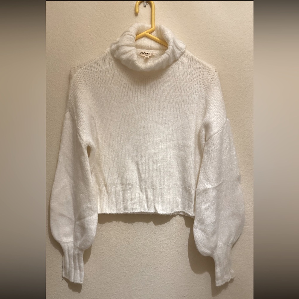 For Love and Lemons Dylan Turtleneck Sweater Ivory Size SMALL NEW WITH TAGS